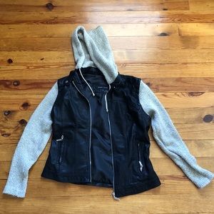 Black River Leather and Waffle Jacket